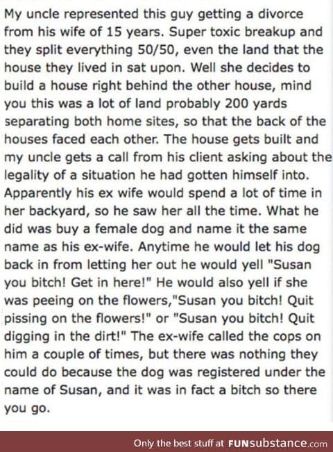 Sweet revenge