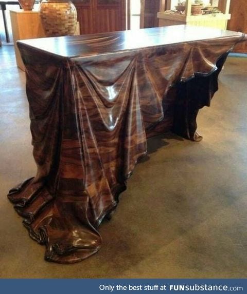 The woodwork of this table is awesome