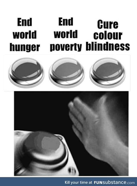When you try to end world hunger