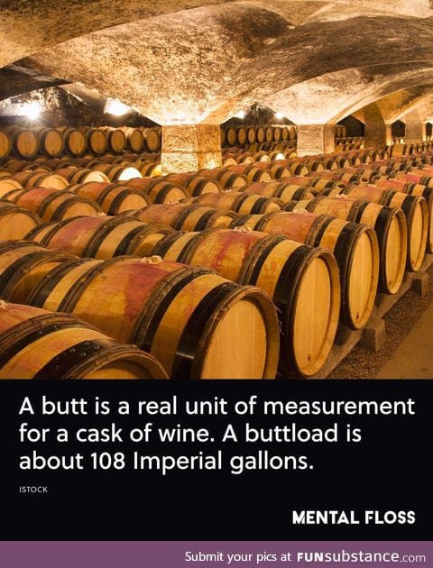 TIL how much a buttload of wine actually is