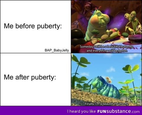 Before and after puberty