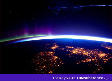 Great britain from the international space station