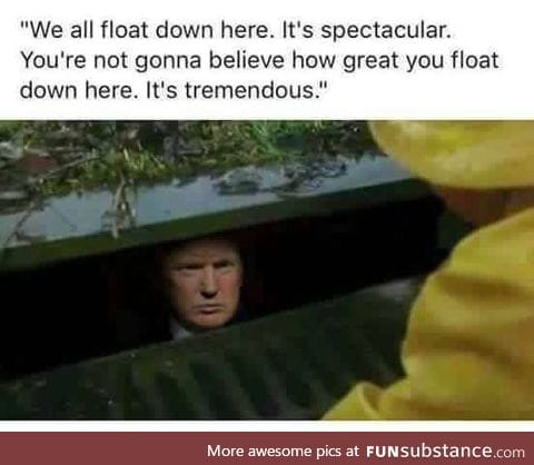 The floats down here are YUGE, believe me.