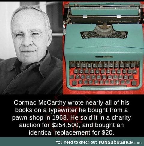 All written on a typewritter