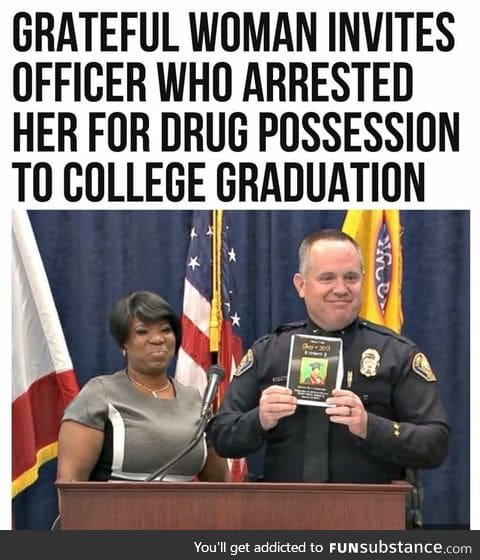 I'm guessing he did more than just arrest her