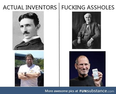 Jobs was a businessman, not an inventor