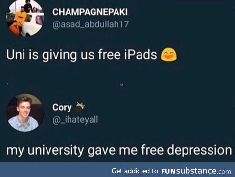 What did your uni/college give you?
