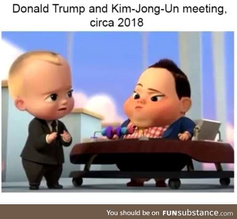 Donald Trump and Kim Jong Un