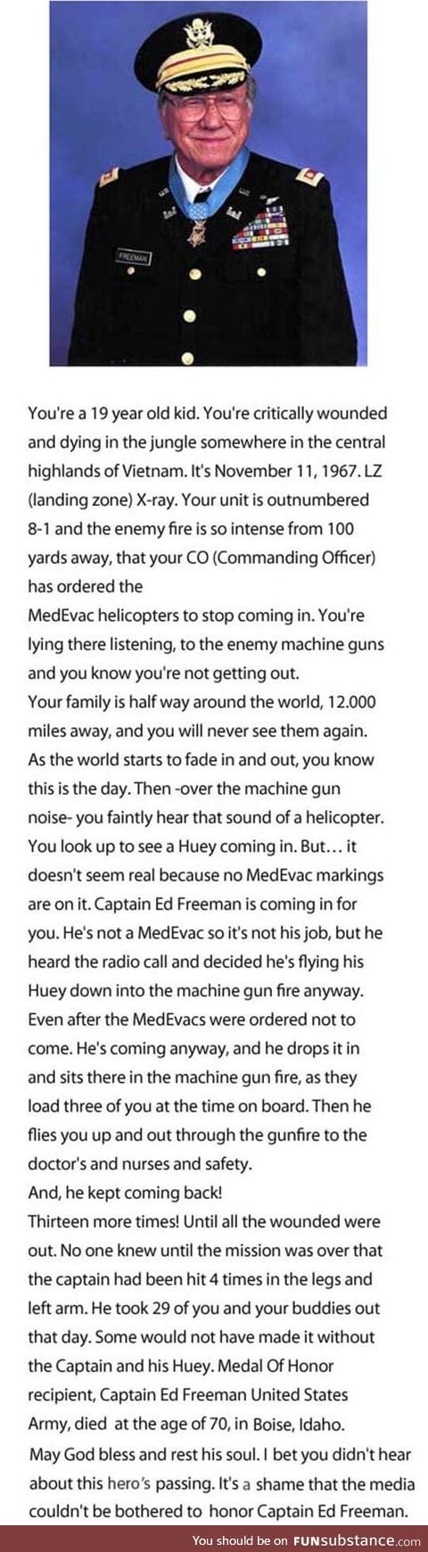 Captain Ed Freeman, an unheard captain