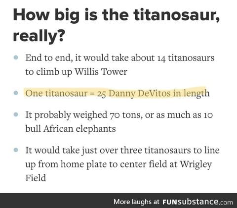 The Field Museum in Chicago used the most fabulous unit of measure I’ve ever seen