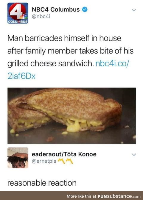 Suddenly I want some grilled cheese