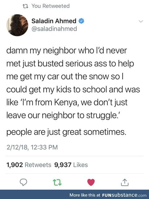 Won't you be my neighbour?