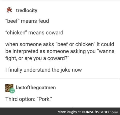 Beef and Chicken