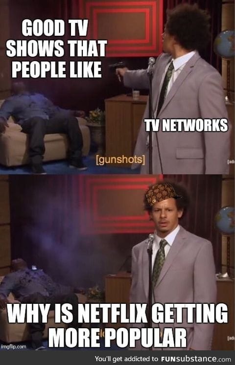 Pretty much sums up tv networks right now