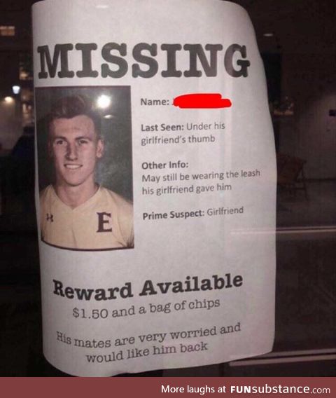 Let’s get him back before Saturday, because those are for the boys