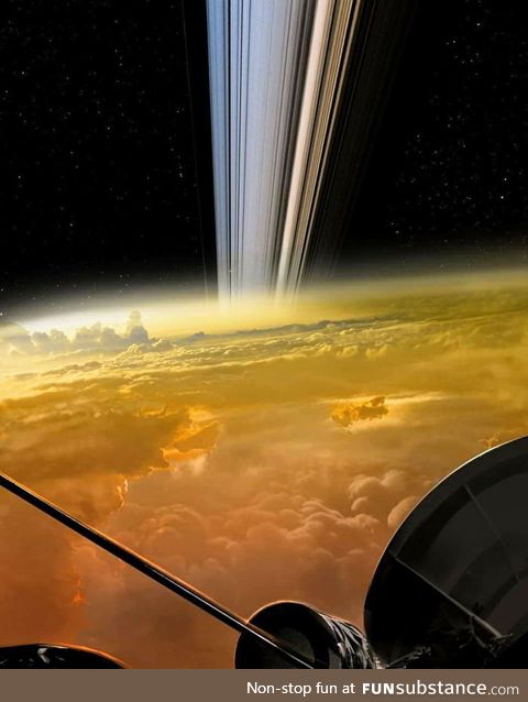 The Cassini spacecraft, delivering the closest images of Saturn in history