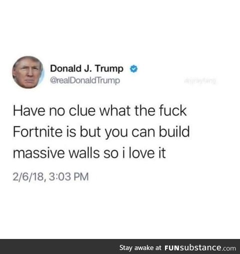 Trump likes walls