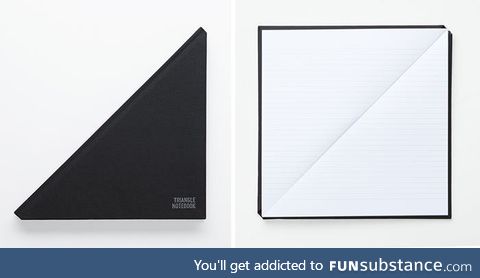 Triangle notebook