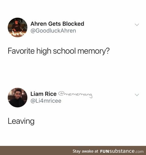 Favorite high school memory