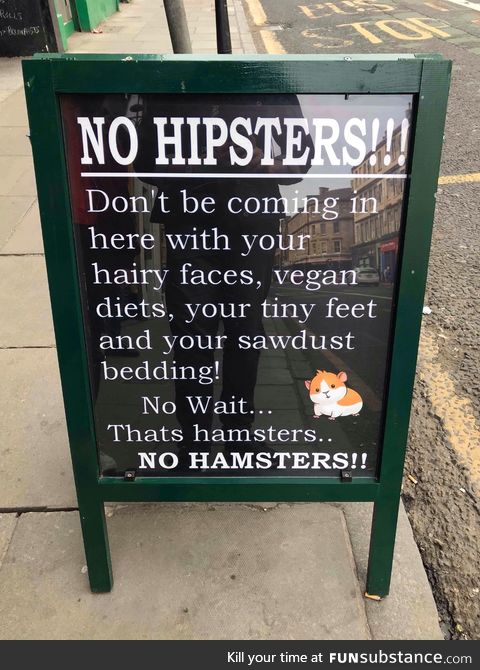 No hamsters!!