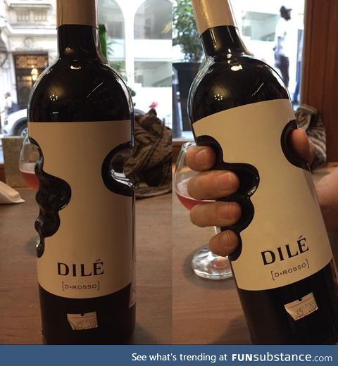 The wine bottle made for your hand!