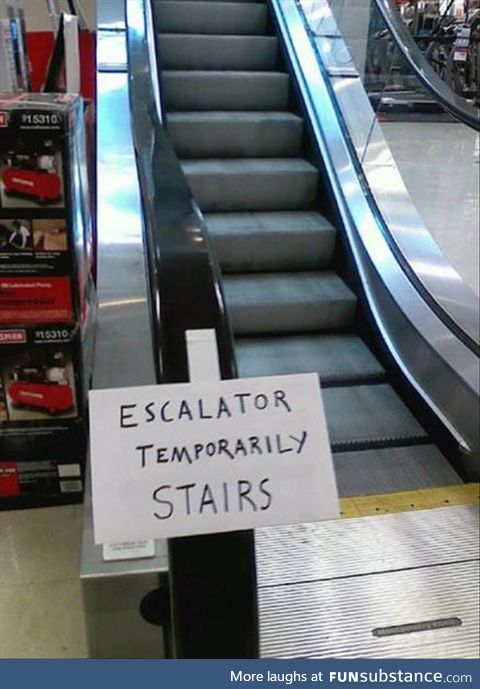 Can an Escalator ever really break?