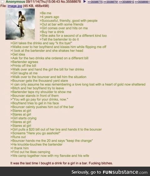 Anon doesn't buy girls drinks