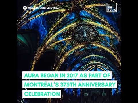 Insane laser show inside Montreal's Notre Dame Basilica