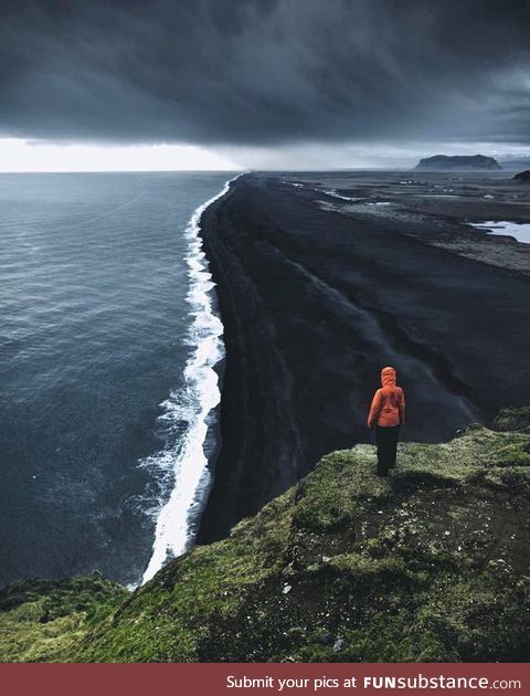 Iceland's Black Sand beach