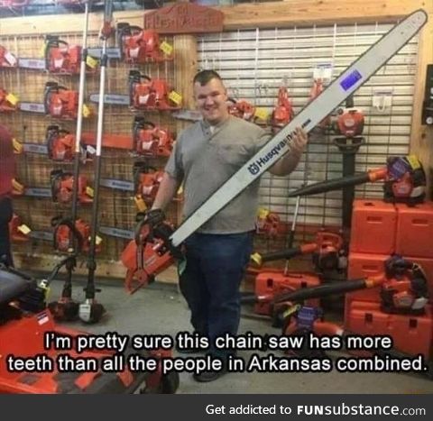 Huge chainsaw