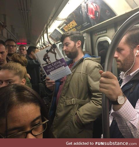 Just some casual NYC Subway reading.