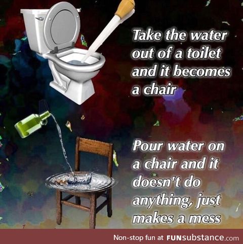 Toilet vs chair