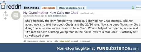 OP is a Chad