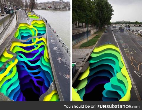 Street art illusion
