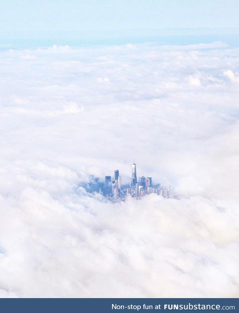 City in the clouds: NYC