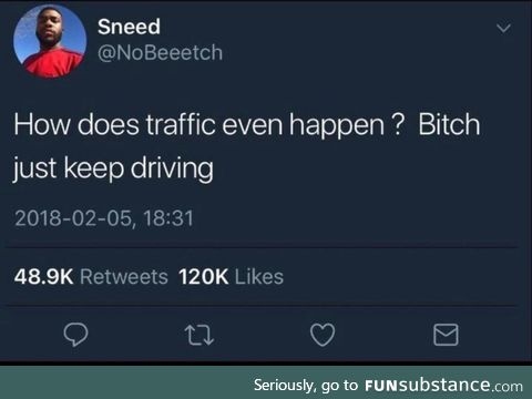 guy solves traffic jams
