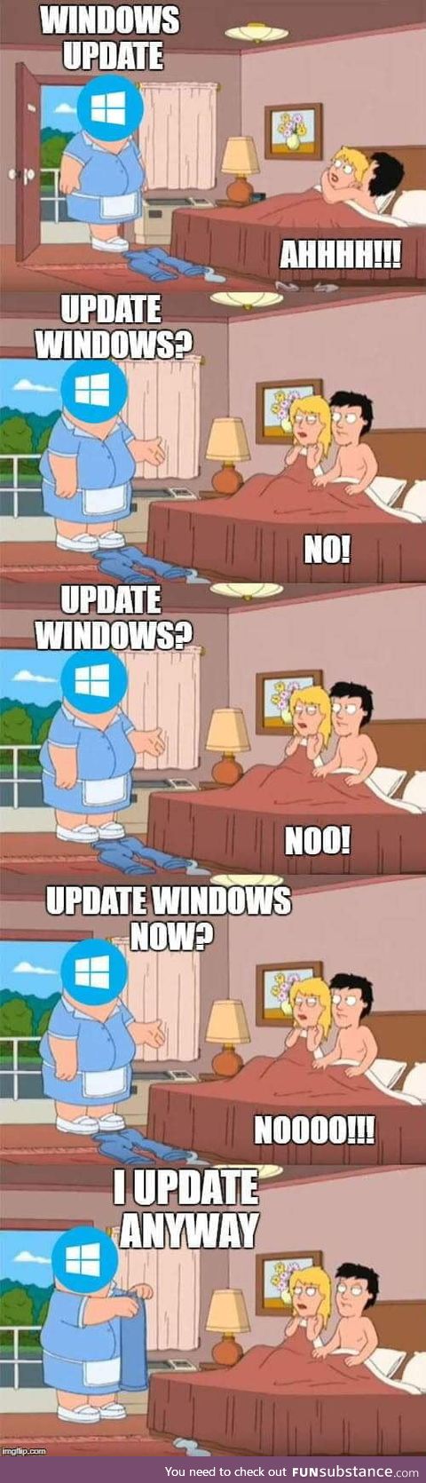 Windows update be like
