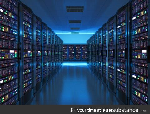 Picture of a real server room