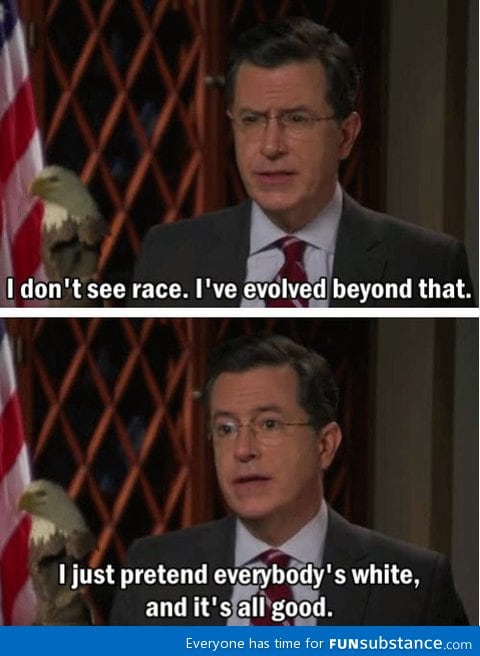 I don't see race