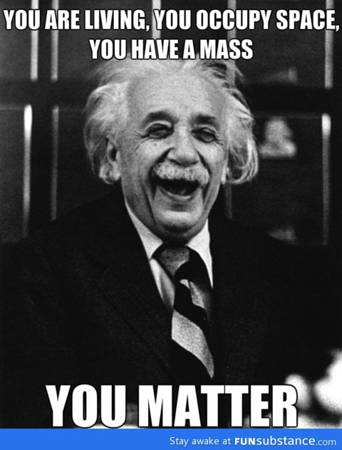 Thank you, Einstein