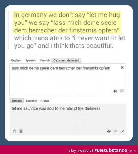 Nice try, German