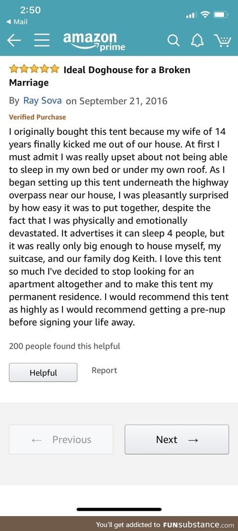 This review swayed our decision to buy this tent