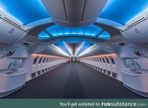 An empty Boeing 787