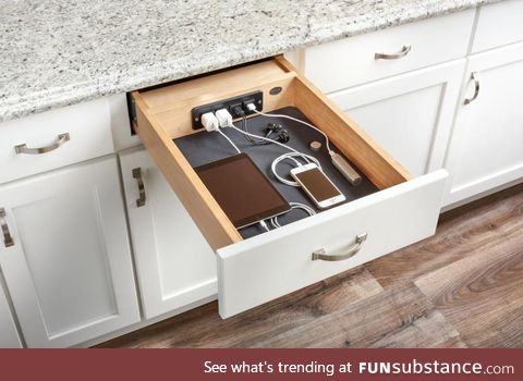 If you are looking for a new project for your DIY ambitions - the Charging Drawer