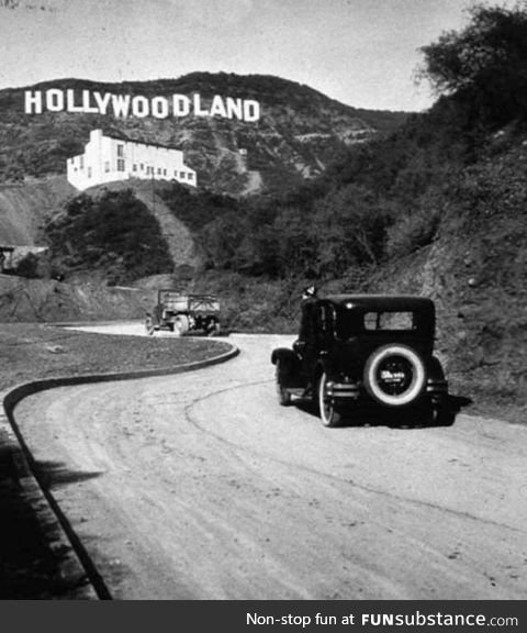 The Hollywood sign in 1923