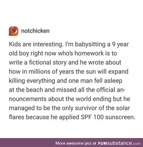 Sunscreen is important