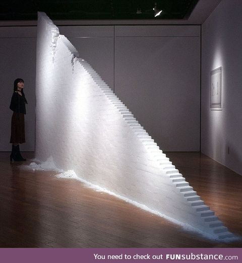 Crumbling Staircase Made of Salt , Motoi Yamamoto, Salt, 2012