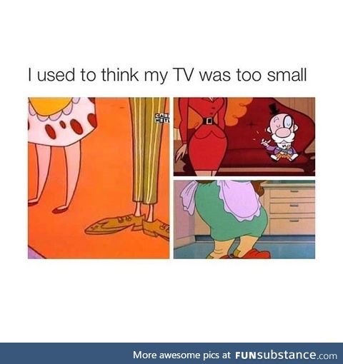 TV was too small
