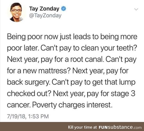 It's expensive to be poor