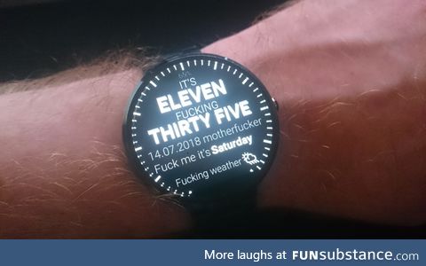 This watch reflects my personality